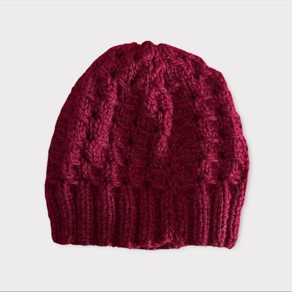 HANDMADE | Kids Red Knit Toque - Picture 2 of 4